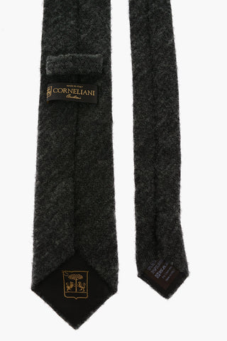 Wool Blend Narrow Tie 