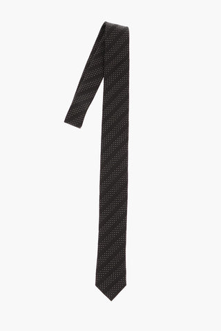 CC COLLECTION Regimental Striped Polka Dot Tie