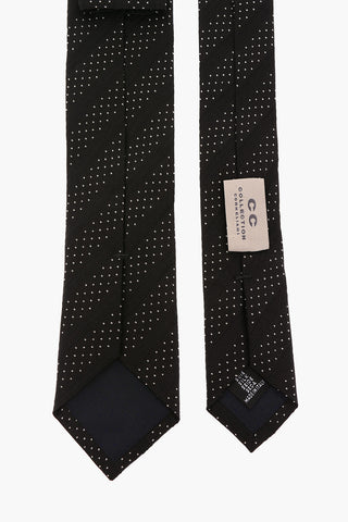 CC COLLECTION Regimental Striped Polka Dot Tie