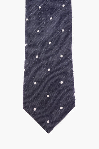 Polka Dot Silk Narrow Tie
