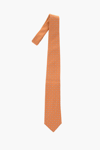 Embroidered Silk Tie 