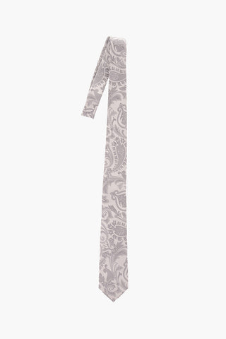 Paisley Silk Skinny Tie 