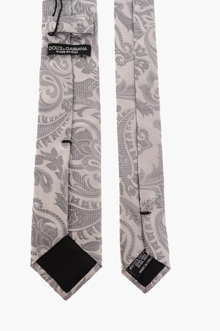 Paisley Silk Skinny Tie 