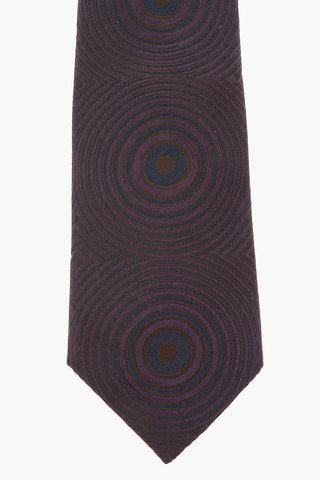 Printed Silk Narrow Tie 
