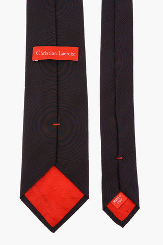Printed Silk Narrow Tie 