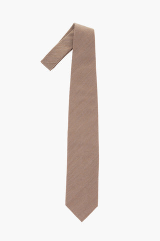 Silk and Wool Pin Check Tie