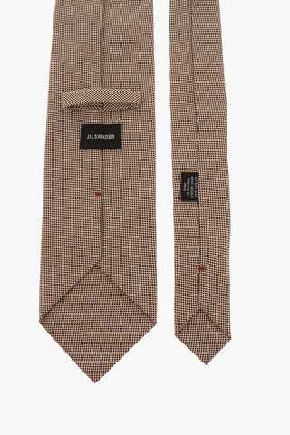 Silk and Wool Pin Check Tie