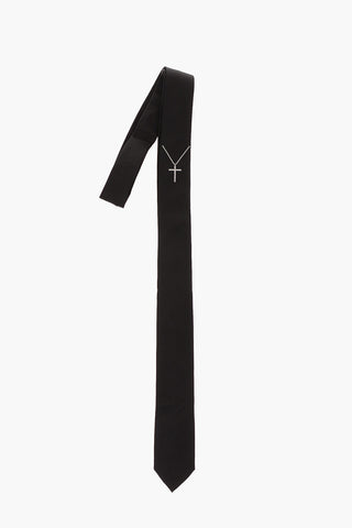 Cravatta Skinny in Seta Cucita a Mano 