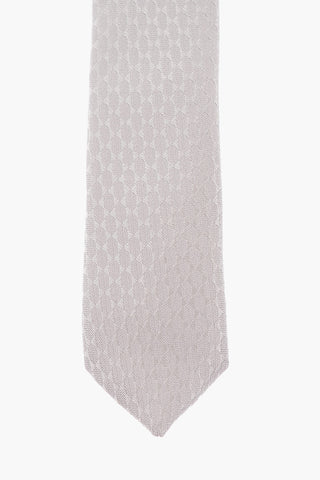 CC COLLECTION Jacquard Silk Skinny Tie 