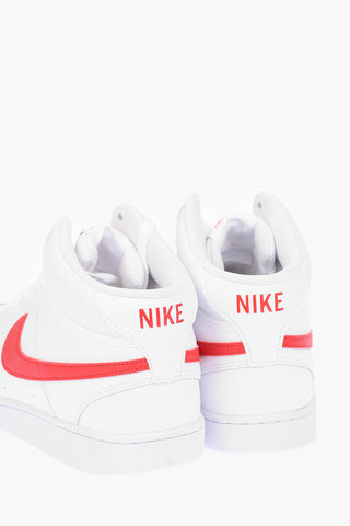 leather NIKE COURT VISION MID High-top Sneakers with Logo