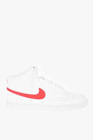 leather NIKE COURT VISION MID High-top Sneakers with Logo