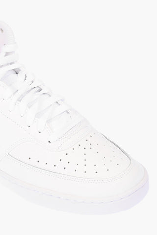 leather NIKE COURT VISION MID High-top Sneakers with Logo