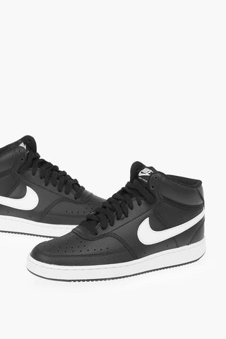 leather COURT VISION MID High-top Sneakers