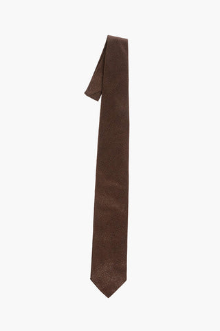 CC BROTHERS Silk Lurex Detail Tie