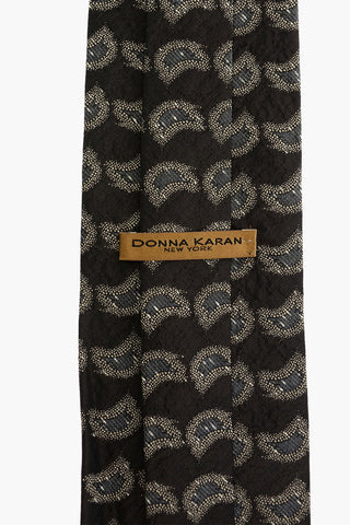 Embroidered Silk Kipper Tie