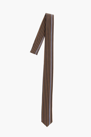 Striped Silk Skinny Tie 