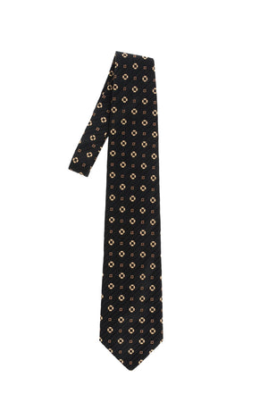 Floral Embroidered Silk Kipper Tie