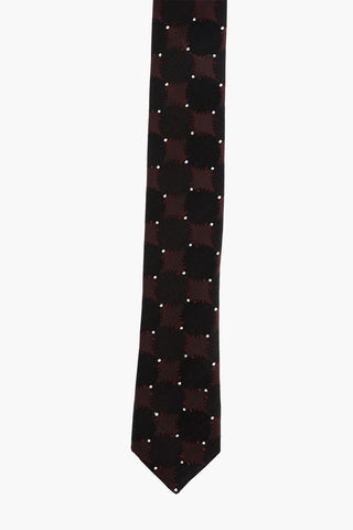 TREND Geometrical Embroidered Skinny Tie 