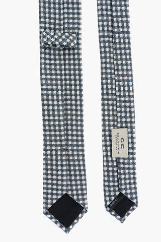 CC COLLECTION Checked Cotton Tie