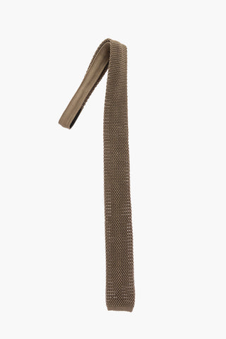 Silk Crochet Slim Tie