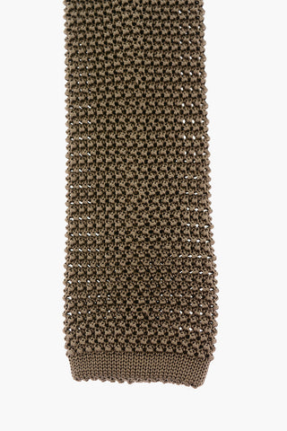Silk Crochet Slim Tie