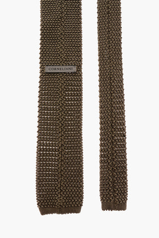 Silk Crochet Slim Tie