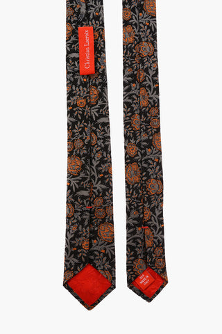 Jacquard Silk Skinny Tie 