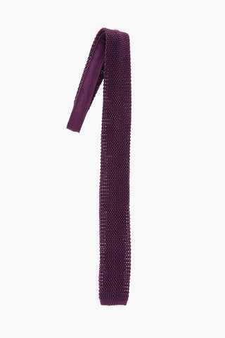 Silk Crochet Slim Tie