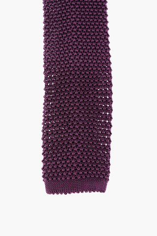 Silk Crochet Slim Tie