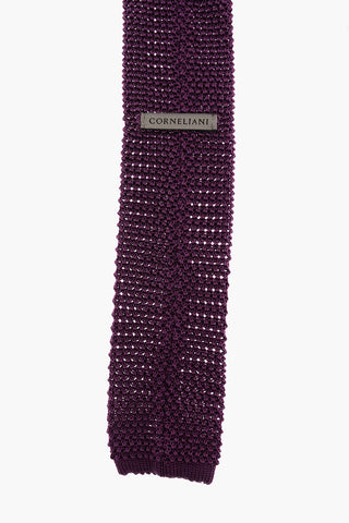 Silk Crochet Slim Tie