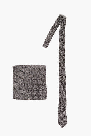 CC COLLECTION Cravatta Skinny in Seta Melange