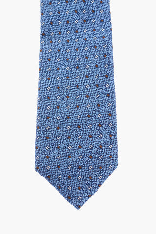 Embroidered Polka Dot Tie 