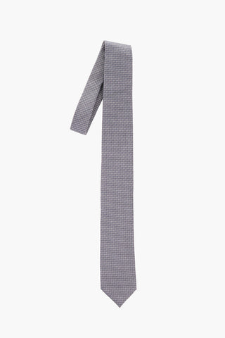 Silk District Check Slim Tie