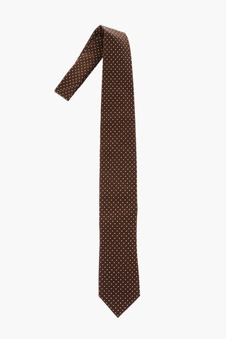 Polka Dot Embroidered Tie