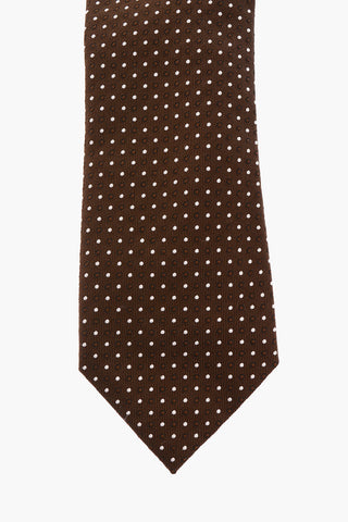 Polka Dot Embroidered Tie