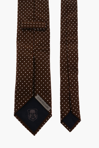 Polka Dot Embroidered Tie