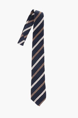 Crochet Regimental Striped Tie