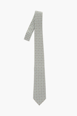 Printed Silk ERIAN Narrow Tie