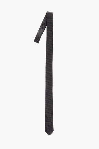 CC COLLECTION Pin Checked Skinny Tie