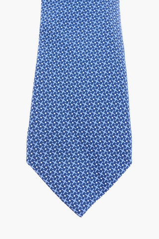 Floral Silk Hand-Stitching Tie 