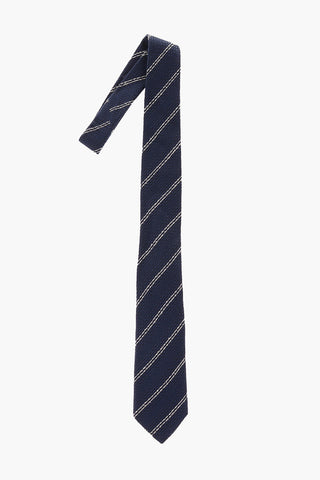 Crochet Regimental Striped Tie