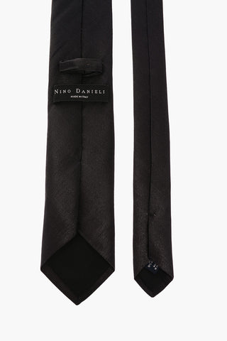 Silk and Lurex Narrow Tie