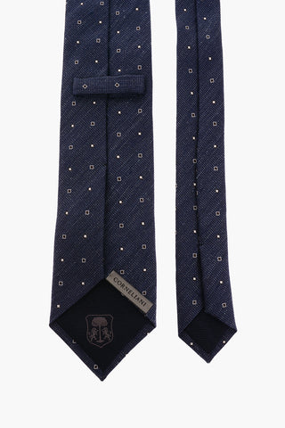 Silk and Linen Embroidered Tie