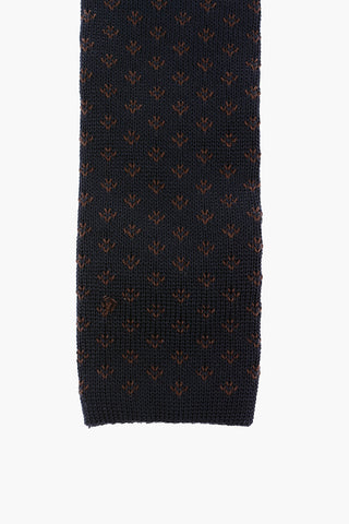 Embroidered Silk Tie