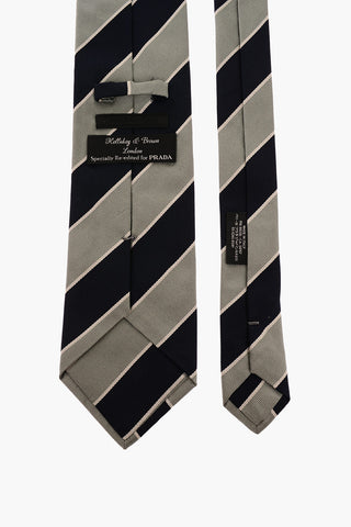 HOLLIDAY & BROWN Cravatta Regimental Striped in Seta