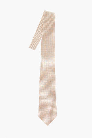 Silk and Cotton Polka Dot Tie