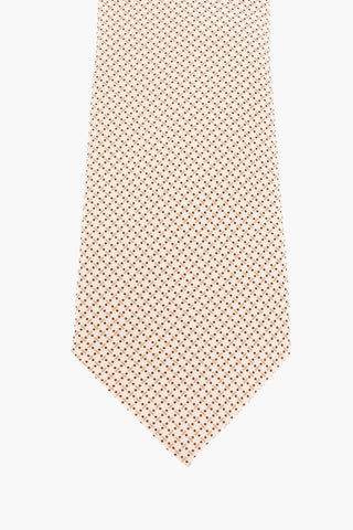 Silk and Cotton Polka Dot Tie