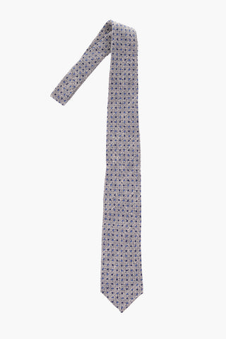 Embroidered Polka Dot Tie