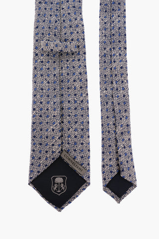 Embroidered Polka Dot Tie