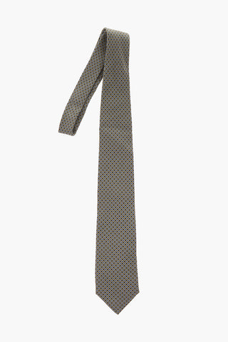 Embroidered Silk Tie